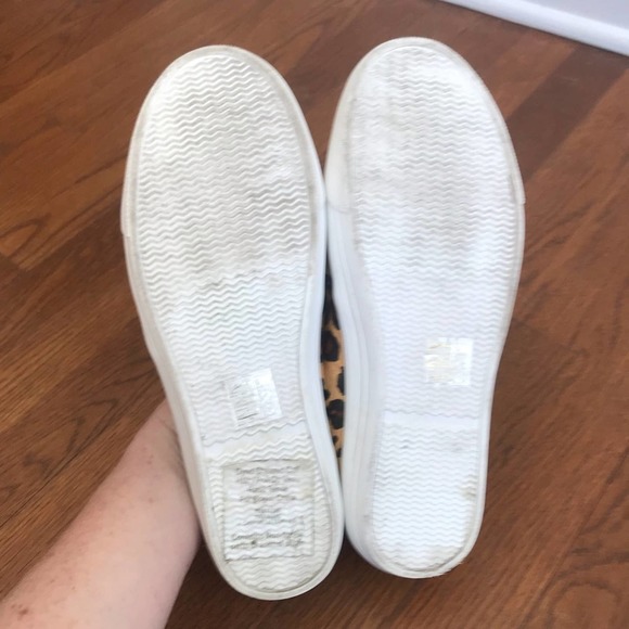 J. Crew Factory Calf Hair Cheetah Print Slip On Sneakers Sz 9 - Picture 8 of 8